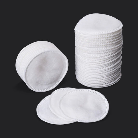 Disposable 100PCS Cosmetic Wipes Nail Art Cleaning round Pads Soft Daily Supplies Facial Cotton Makeup Remover Tool